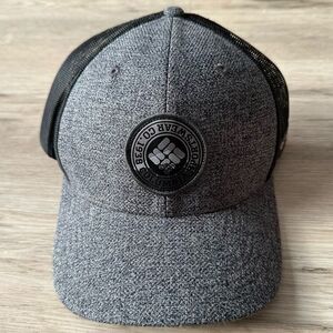 Columbia Sports Wear Co. 1938 Hat Ball Trucker Cap Gray & Black SnapBack